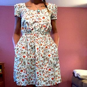 Tropical Feathers Sundress